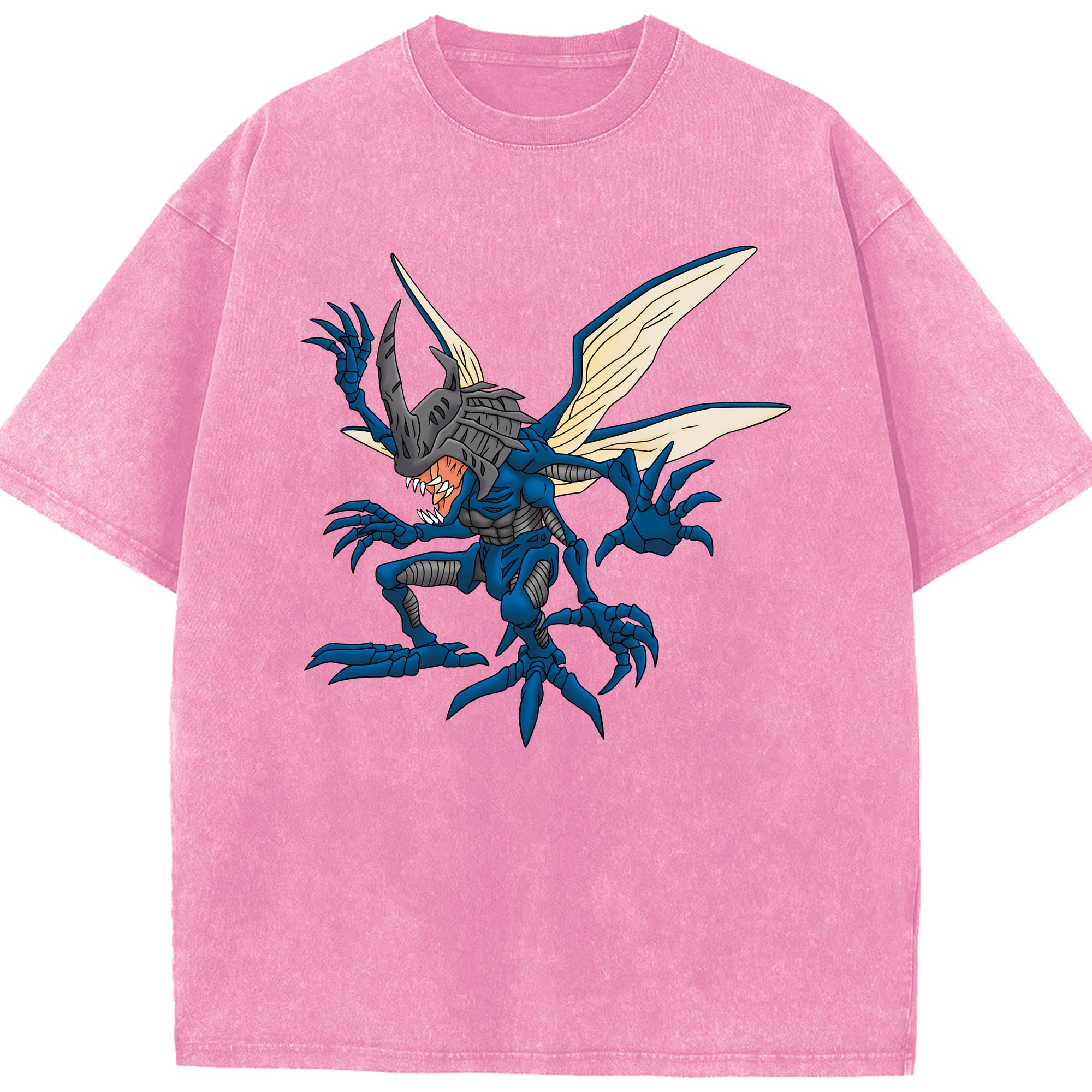 （画像用） Digimon デジタルモンスター/デジモン 綿100% ヴィンテージ風 半袖Tシャツ（フロントプリント）